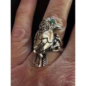 Vintage Mexico Sterling Silver 925 Bird Ring Sz 8.25